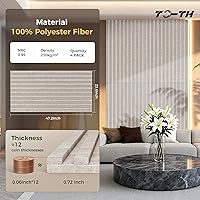 Vista 2 de Paneles acústicos grandes de dos capas, paquete de 4 paneles acústicos de 47.2 x 23.6 x 0.72 pulgadas, paneles acústicos de alta densidad, paneles