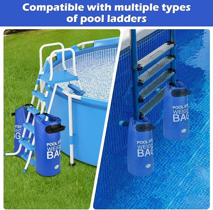 Pesas para escalera de piscina de PVC 50LB 2 unidades miniatura 6