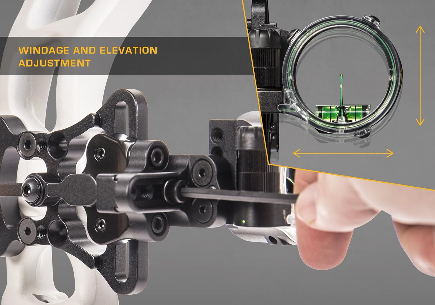 Trophy Ridge Pursuit Vertical Pin Bow Sight (Right Hand) , Black : Archery Sights : Sports & Outdoors