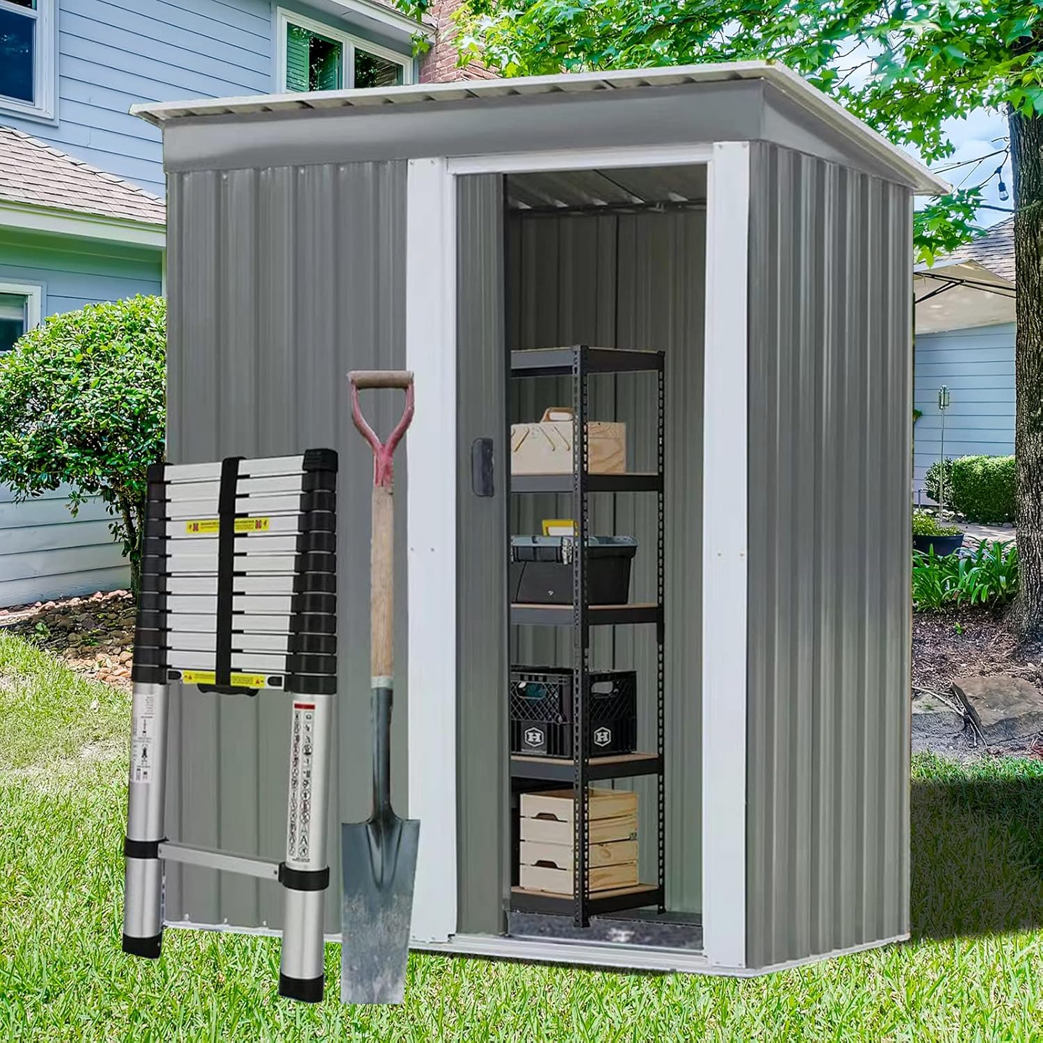 Outdoor Storage Shed, Sheds & Outdoor Storage 5x3, Metal