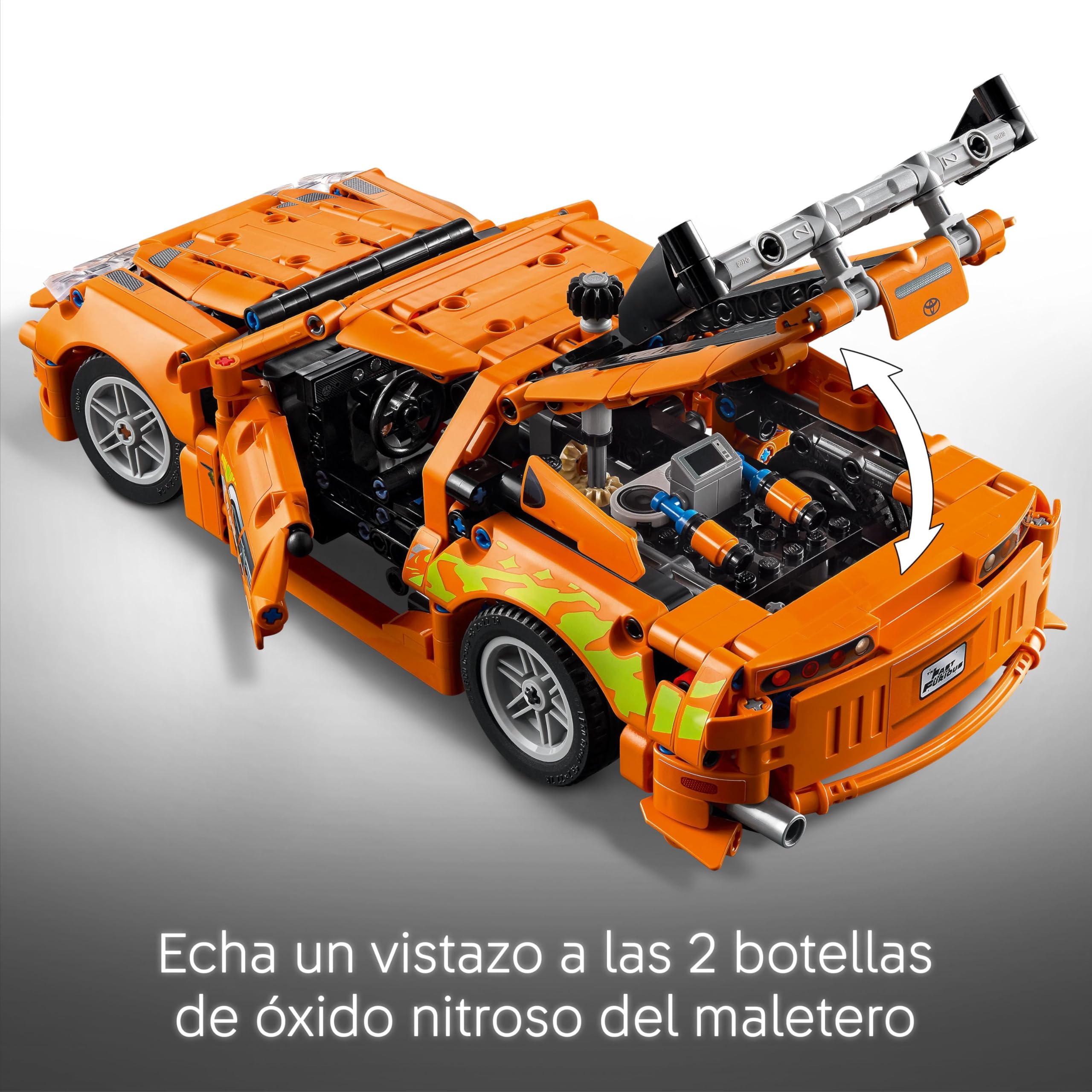 LEGO Technic Fast and Furious Toyota Supra MK4 Kit de Maqueta de Coche Deportivo de Juguete con Motor de 6 Cilindros, Regalo para Niños y Niñas de 9 Años o Más y Aficionados al Motor 42204