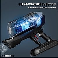 Vista 24 de Rowenta, Aspiradora inalámbrica, aspiradora X-Force Flex 14.60, contenedor de polvo XL de 30.4 onzas, tecnología Flex, detección automática de piso