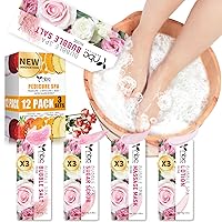 Vista 21 de Kit de Pedicura para Remojo de Pies: Sal de Burbujas, Exfoliante de Azúcar, Mascarilla de Masaje, Loción de Masaje en una Caja, Kit de Spa de 4