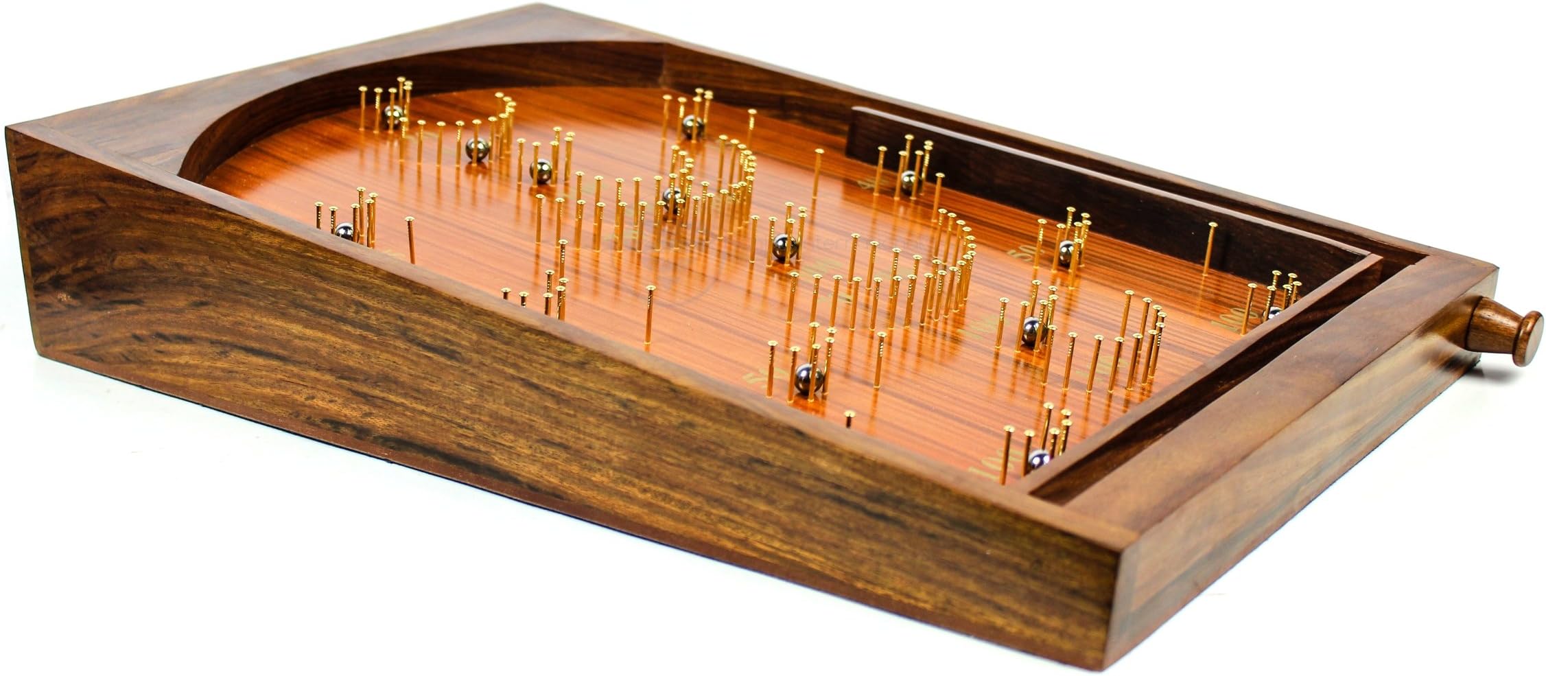 Nagina International Bagatelle Traditional Wooden Crafted Tabletop Pinball Game | Exclusive Kid's Toys Decor & Gifts (Large)
