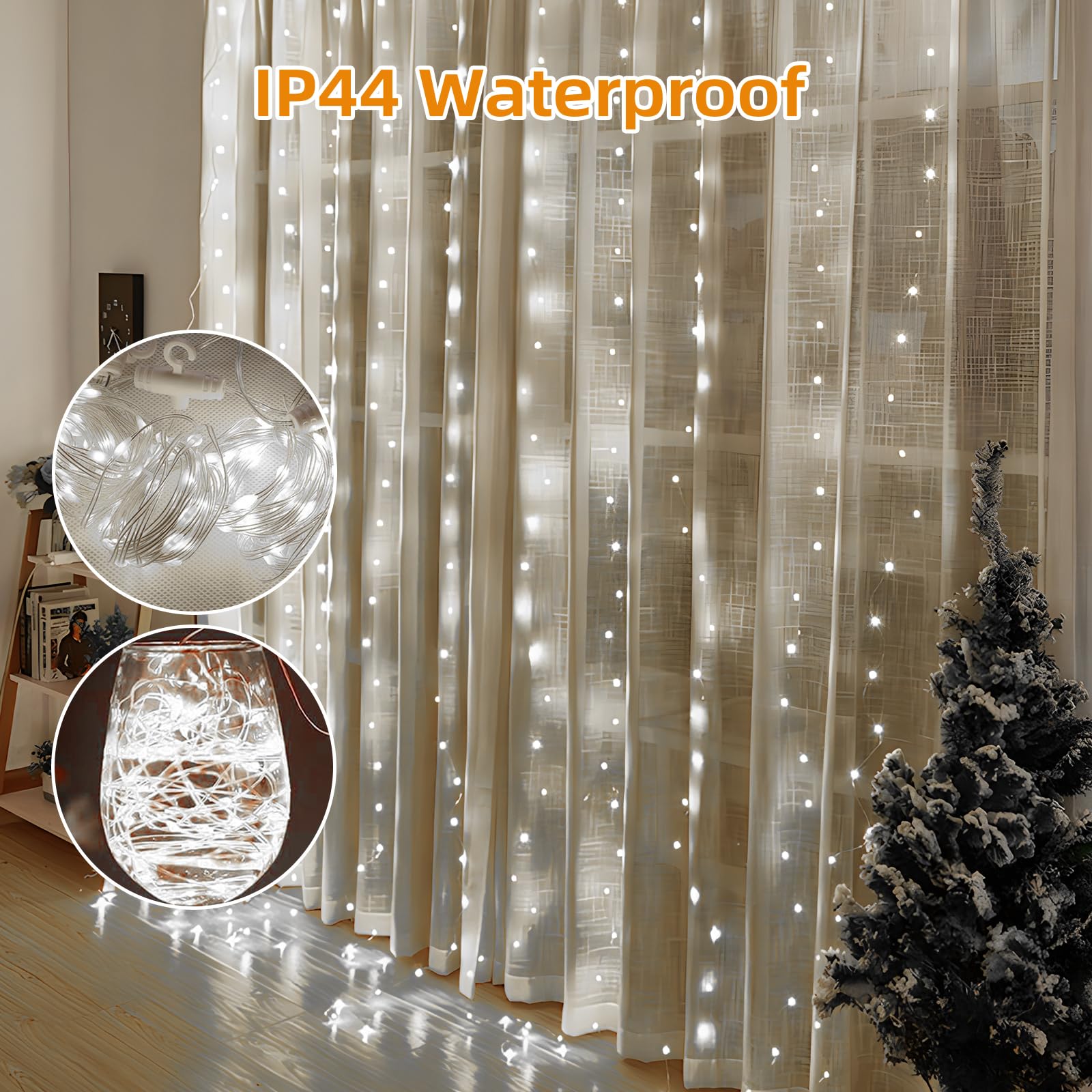 Jsdoin Curtain Fairy Lights - Image 3