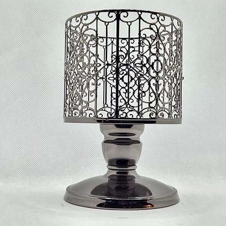 Bath and Body Works 3 Wick Candle Holder Pedestal, Ornate Gate