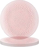 Vista 63 de Party Bargains - Bajoplatos de 13 pulgadas (4 unidades), borde dorado martilleado en rosa, bajoplatos desechables y resistentes para cenas elegantes