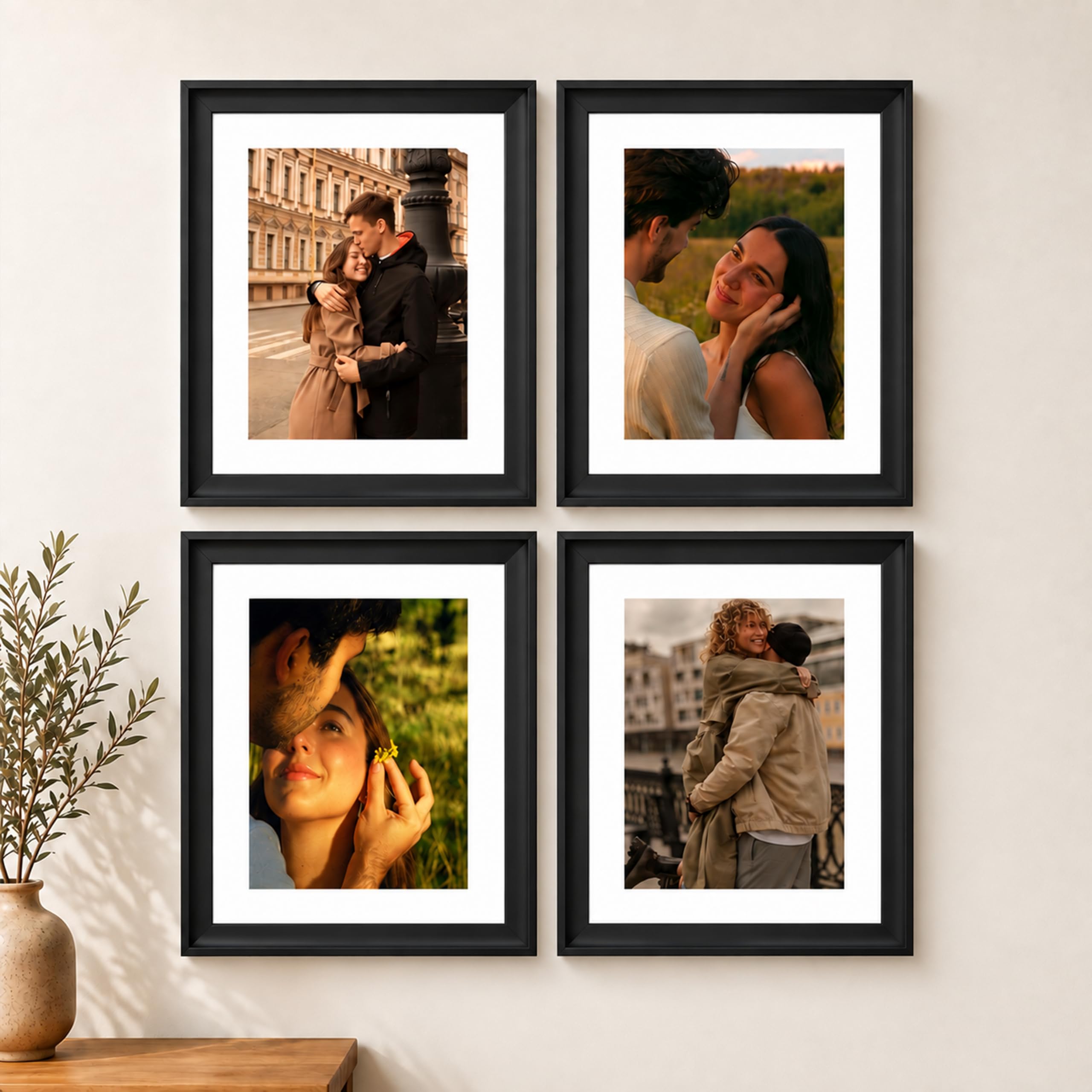 Art Street Photo Frames - Set of 4 Black -21