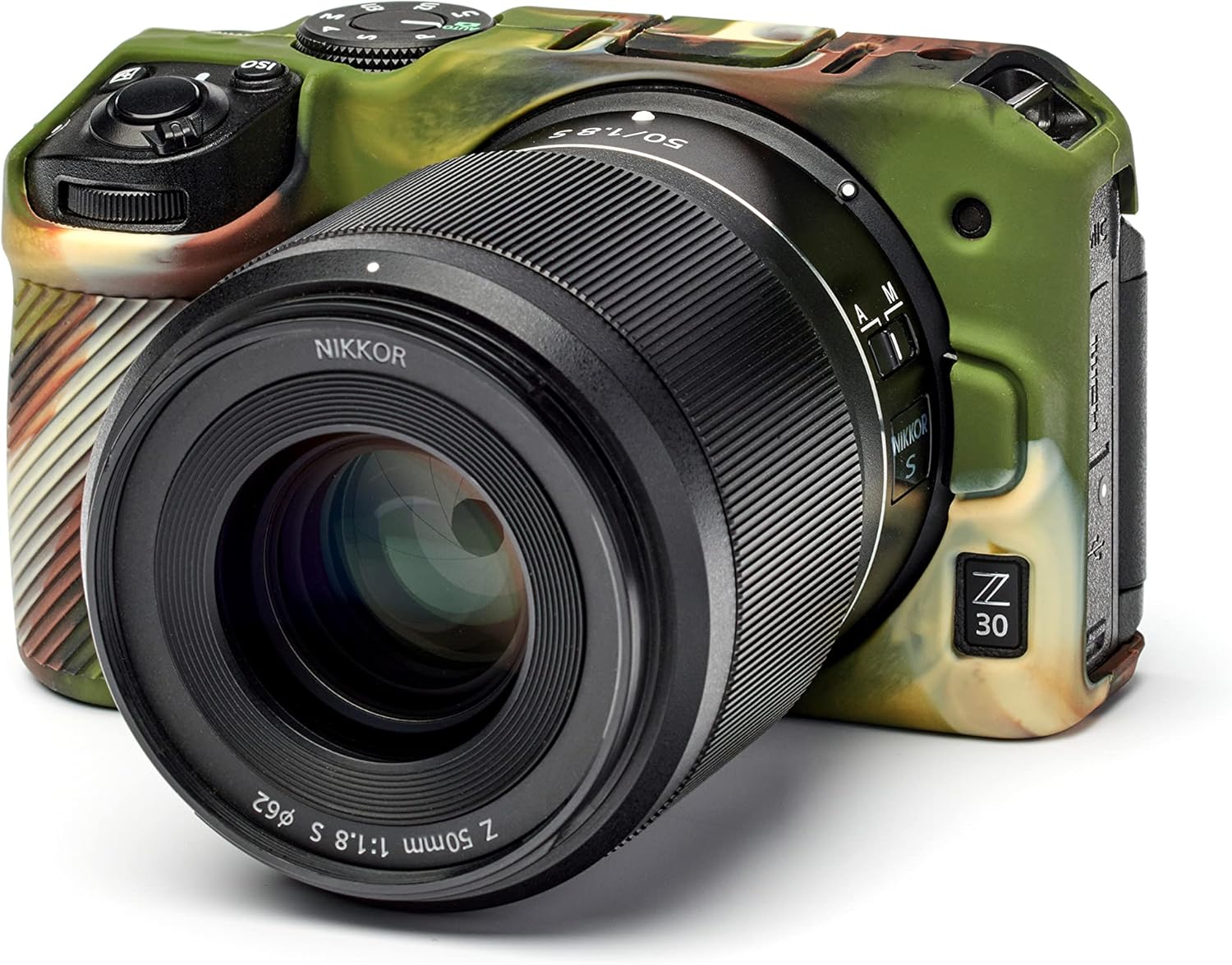 easyCover camera case Silicone Protective Cover for Nikon Z30 Camouflage