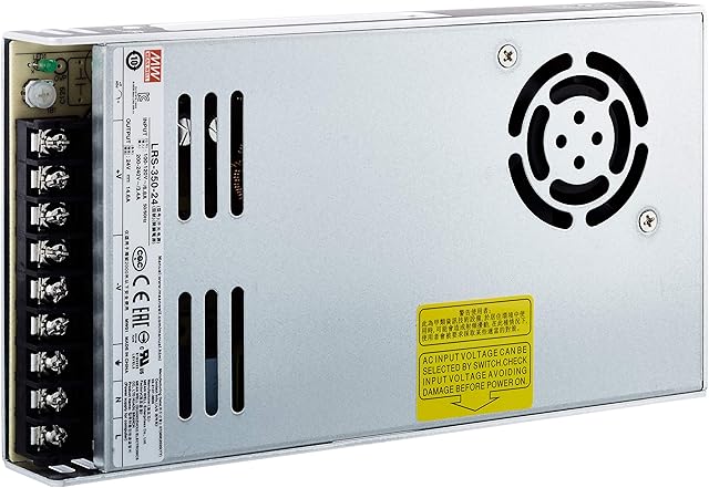 Meanwell Biltron Switched Power Supply, Closed Structure, 1 Output, VIN = 180 264 VAC, VDC = 240 370 V, 24 V, 350 W