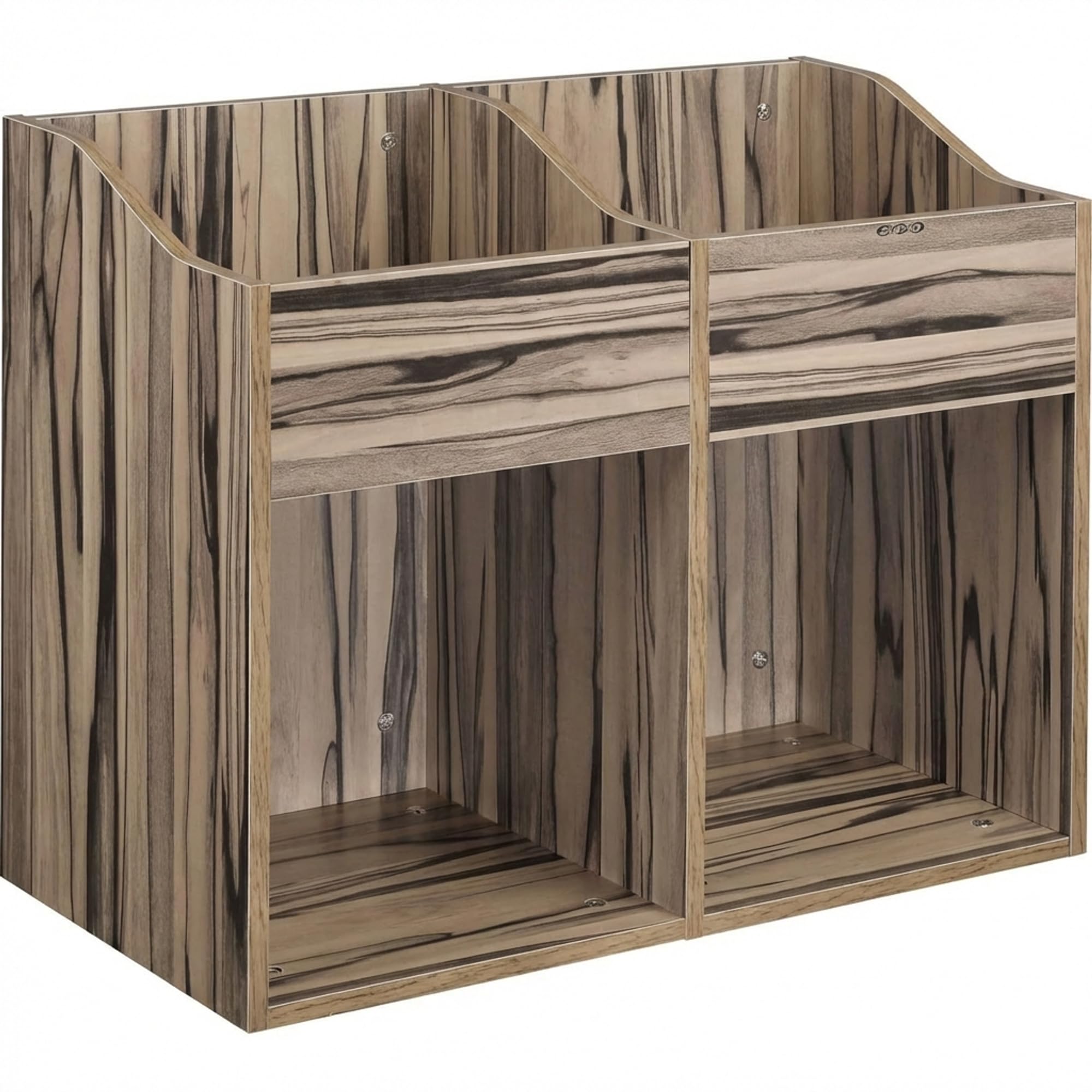 Zomo VS-Box 200/2 Vinyl Aufbewahrungsbox - 705 x 335 x 560 mm - Zebrano - MDF Holz - Regal für Schallplatten ca. 400 bis 480 LPs