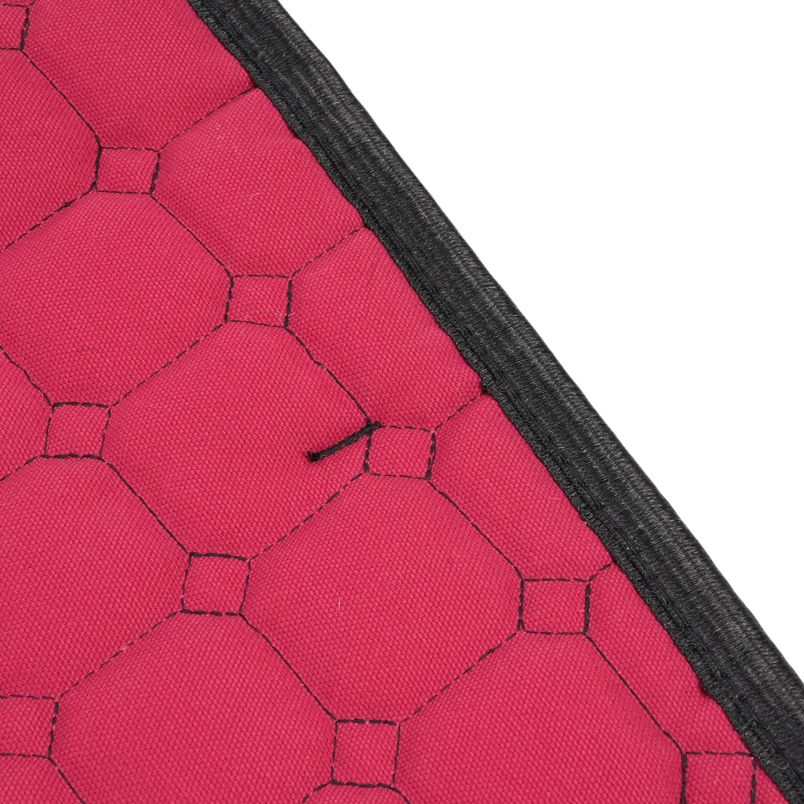 Tapis de Selle d'équitation, Respirant, Absorbant la Sueur, élégant, Couture 3D pour Cavaliers, Polyester, Soie, Coton (Black)