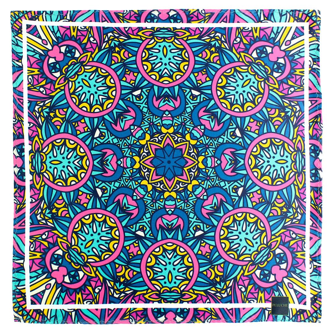 peluche Ferocious Finesse Array Multicolor Pocket Square for Men (14X14 inches)-picture-28