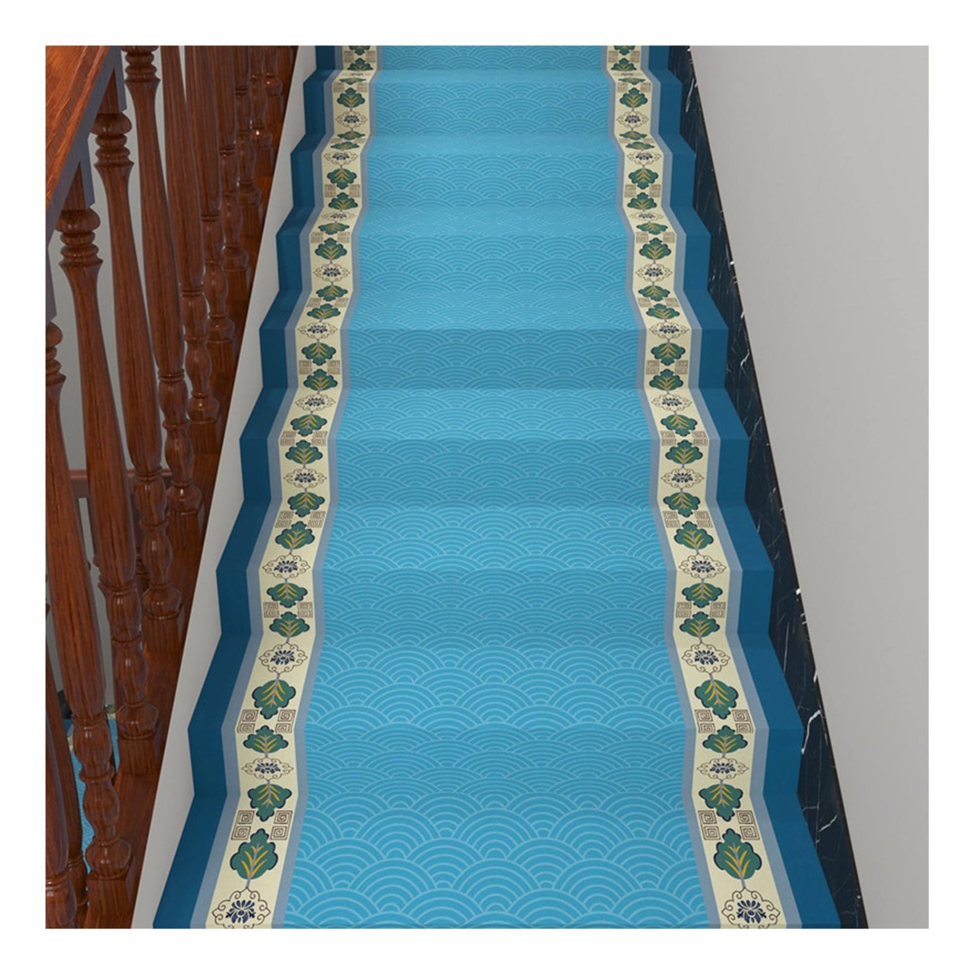 Alfombra para escalones de alta densidad, tapete decorativo autoadhesivo de gran durabilidad