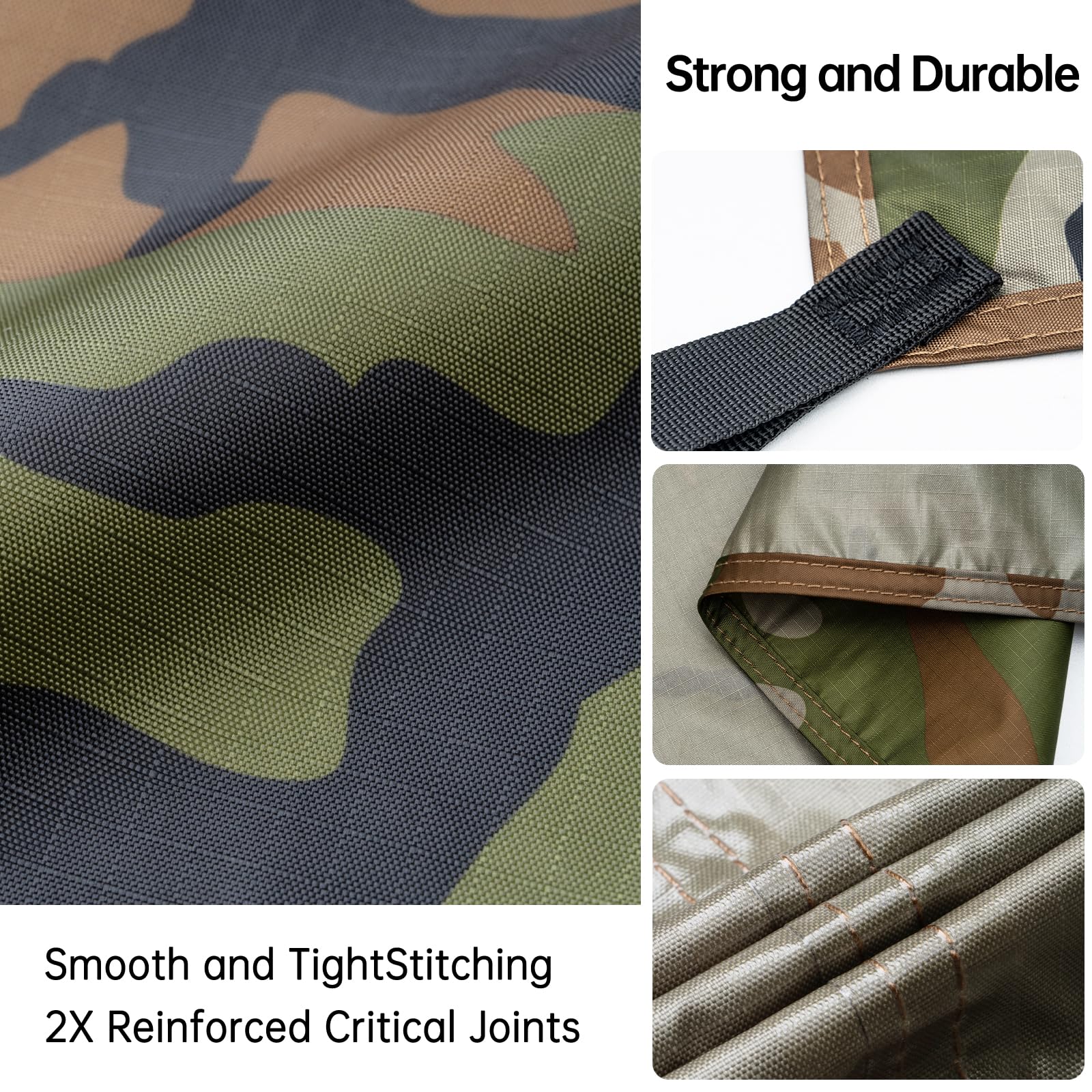 FREE SOLDIER Bâche de Camping Imperméable 3m x 3.2m Anti-UV Abri Léger Camouflage