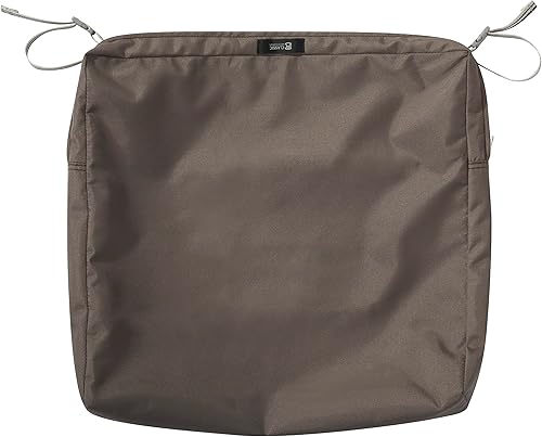 Classic Accessories Ravenna - Funda de cojín, Gris topo oscuro