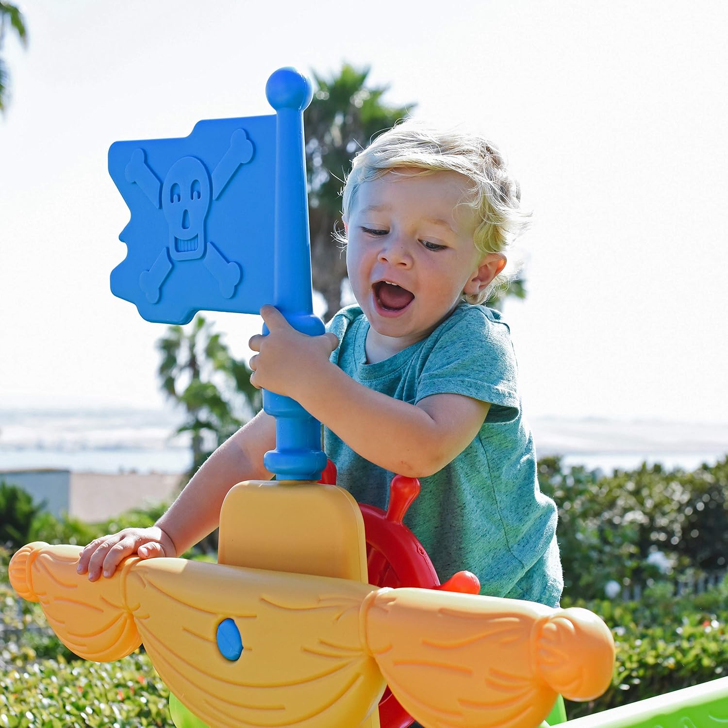 Best Deal 🛒 ECR4Kids Indoor/Outdoor Buccaneer Pirate Play Boat for Kids at Home or Daycare Best Deal ECR4Kids Indoor/Outdoor Buccaneer Pirate Play Boat for Kids at Home or Daycare