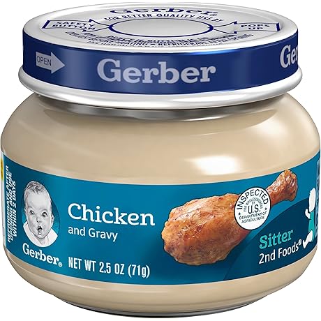 Gerber Mealtime for Baby 2nd Foods Beechnut Chicken and Broth Baby Food