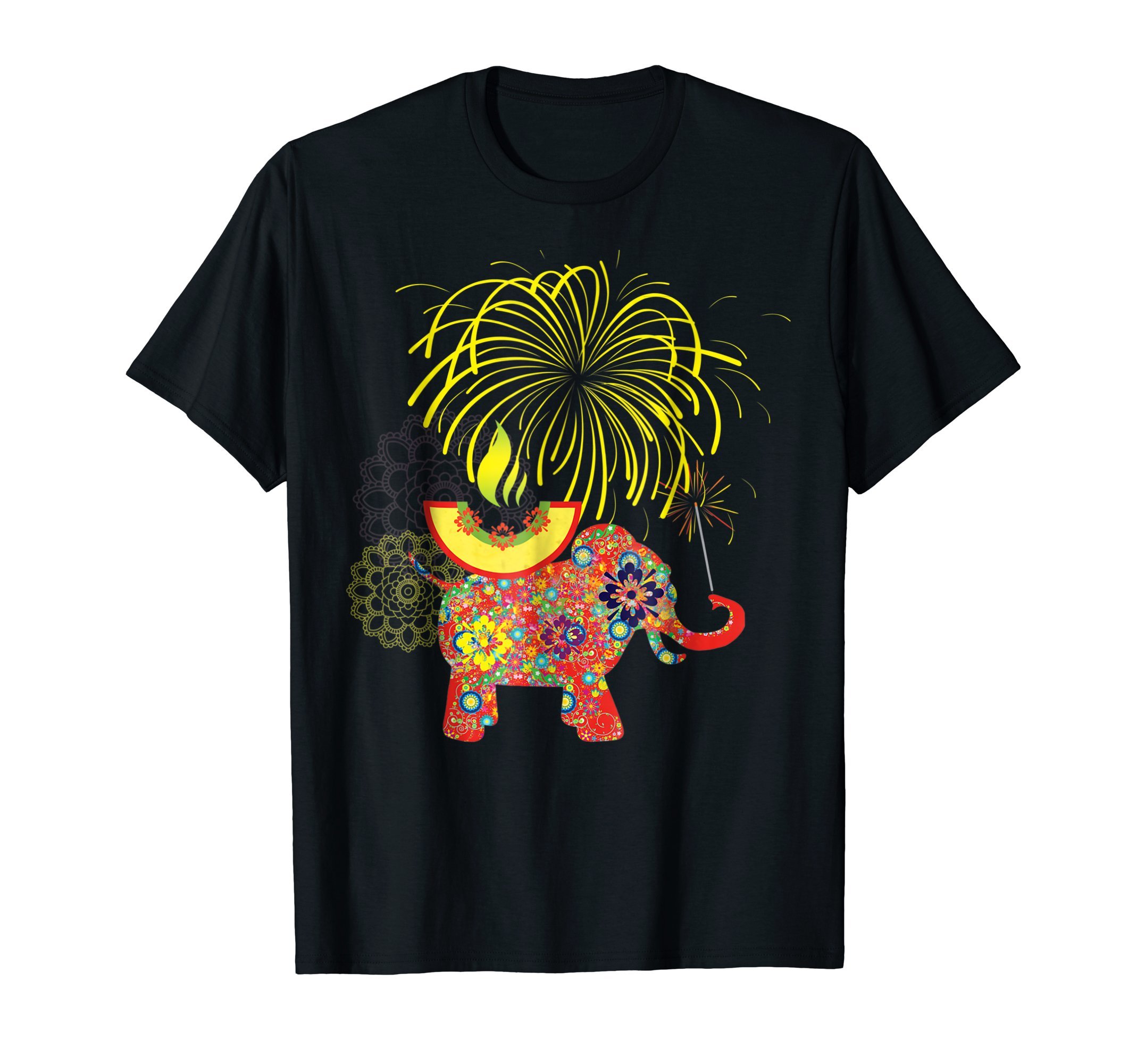 Happy Diwali TshirtsTraditional Elements Happy Diwali Tshirt T-Shirt