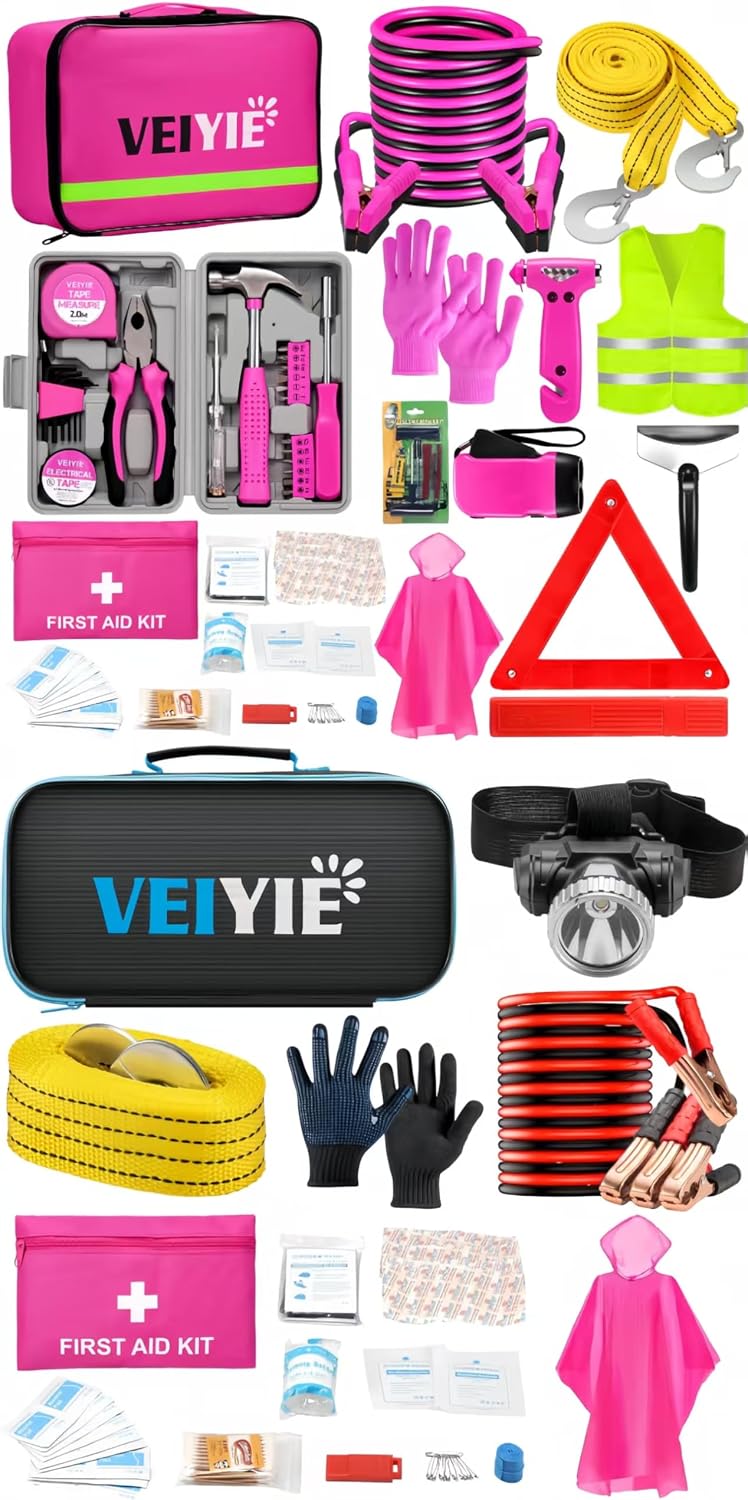 Kit de Seguridad para Auto con 20 Pcs de Emergencia Vial