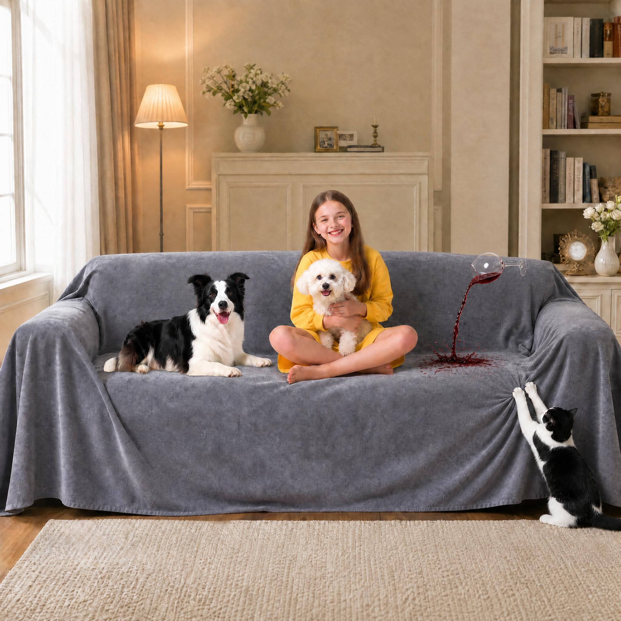 Loiion Double-Sided Waterproof Dog Sofa Cover