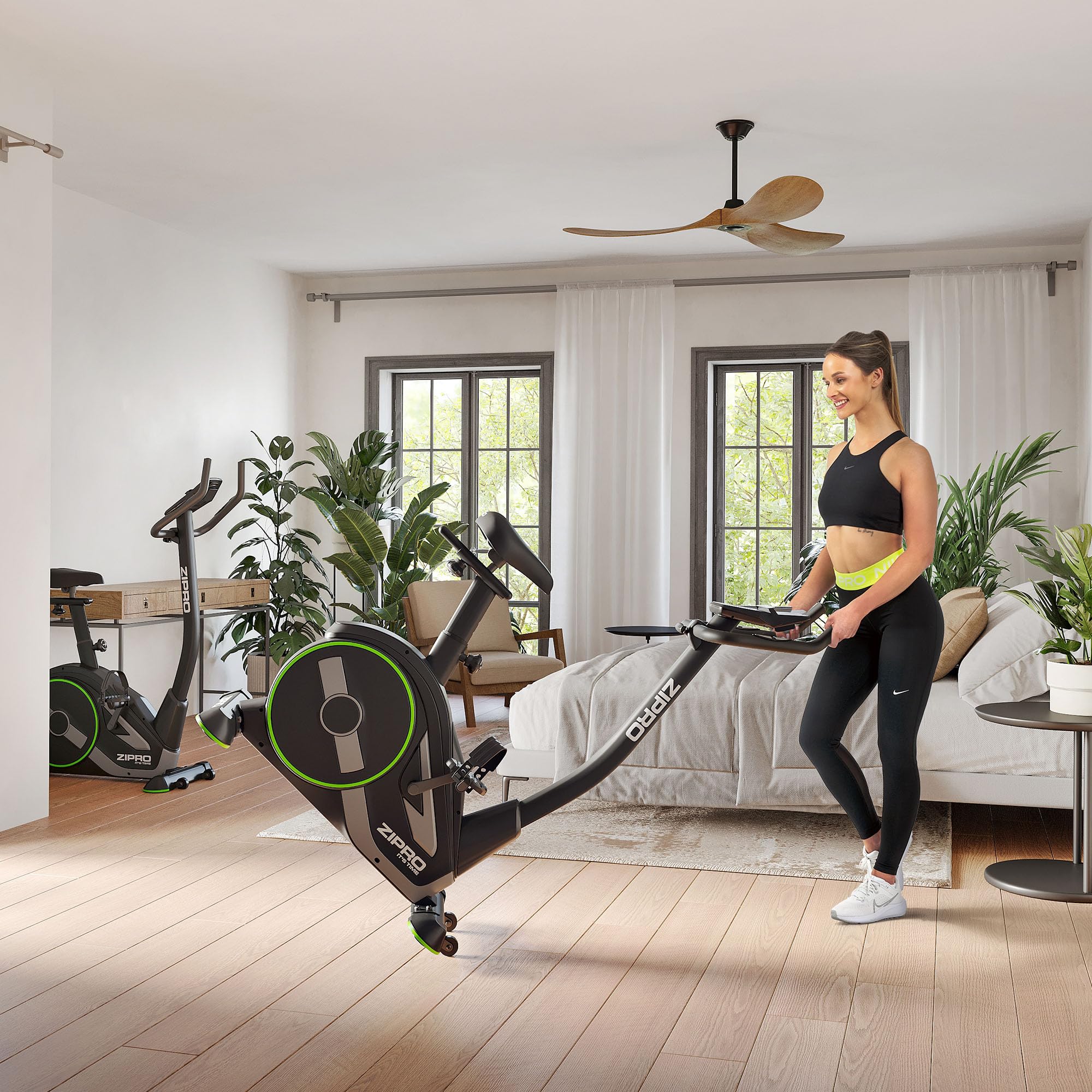 Zipro Cyclette Rave, Fitness Bike Ergometrico, Trainer Magnetico per Bicicletta, Ergometro fino a 120 kg, Bici da Interno, Cyclette per Allenamenti Domestici, Cyclette da Ciclismo con Cavo