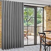 Vista 79 de DWCN Cortinas para puerta corrediza de patio - Cortinas extra anchas para puerta de vidrio, panel de cortina divisora de habitación con privacidad