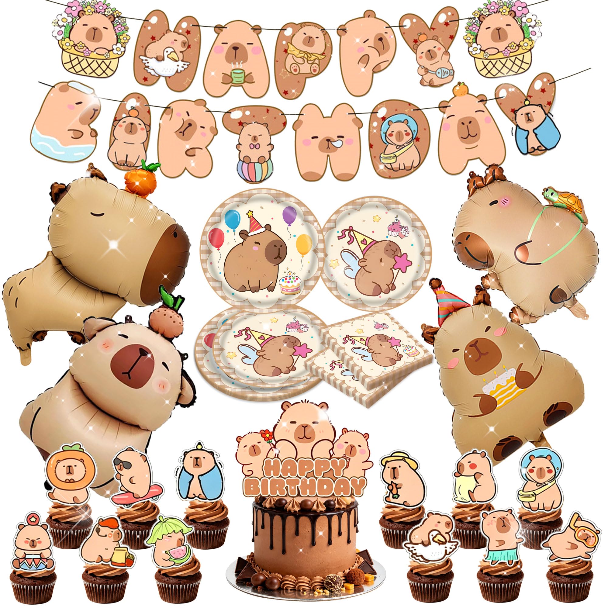 Capybara Birthday Party Decorations Capybara Cake Decor