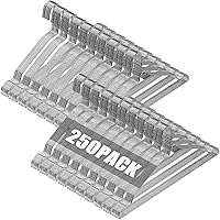 Vista 10 de SPECILITE Perchas de Alambre de Metal a Granel Paquete de 50 con Ranura, 16.7 Pulgadas, Calibre 12 Ultra Delgadas, Antideslizantes, para Trajes