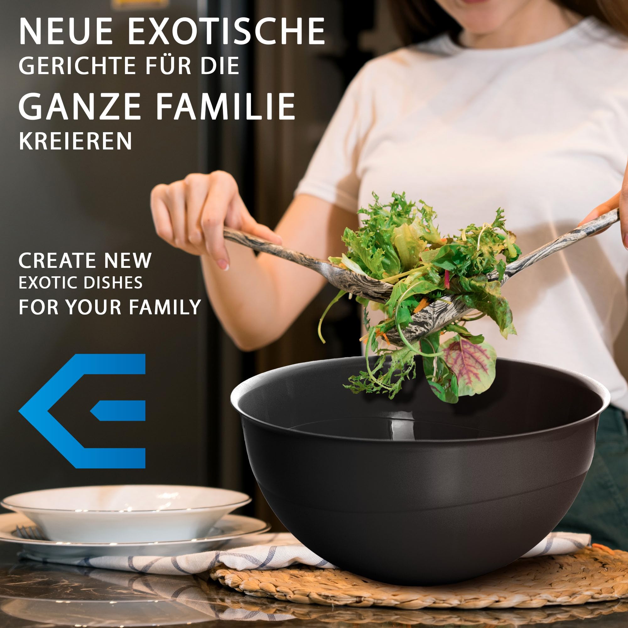 Set Ciotole Cucina Impilabili Set Ciotole HaWare 6 Pezzi - Acciaio Inox Con Coperchi Ermetici E Base Antiscivolo Ciotole Acciaio Inox