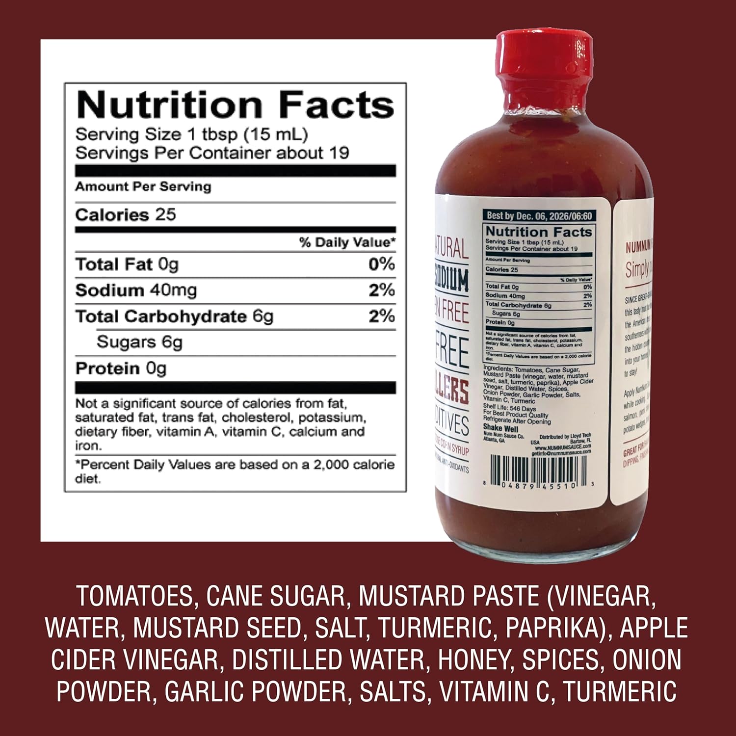 Num Num Sauce Kit - Mustard and Hot Sauce Bundle - Pack of 2 (10oz Bottles) - Southern Style Grill and Dipping Mustard & Hot Spice Blend - Low Sodium, Fat-Free, No Preservatives & Gluten-Free
