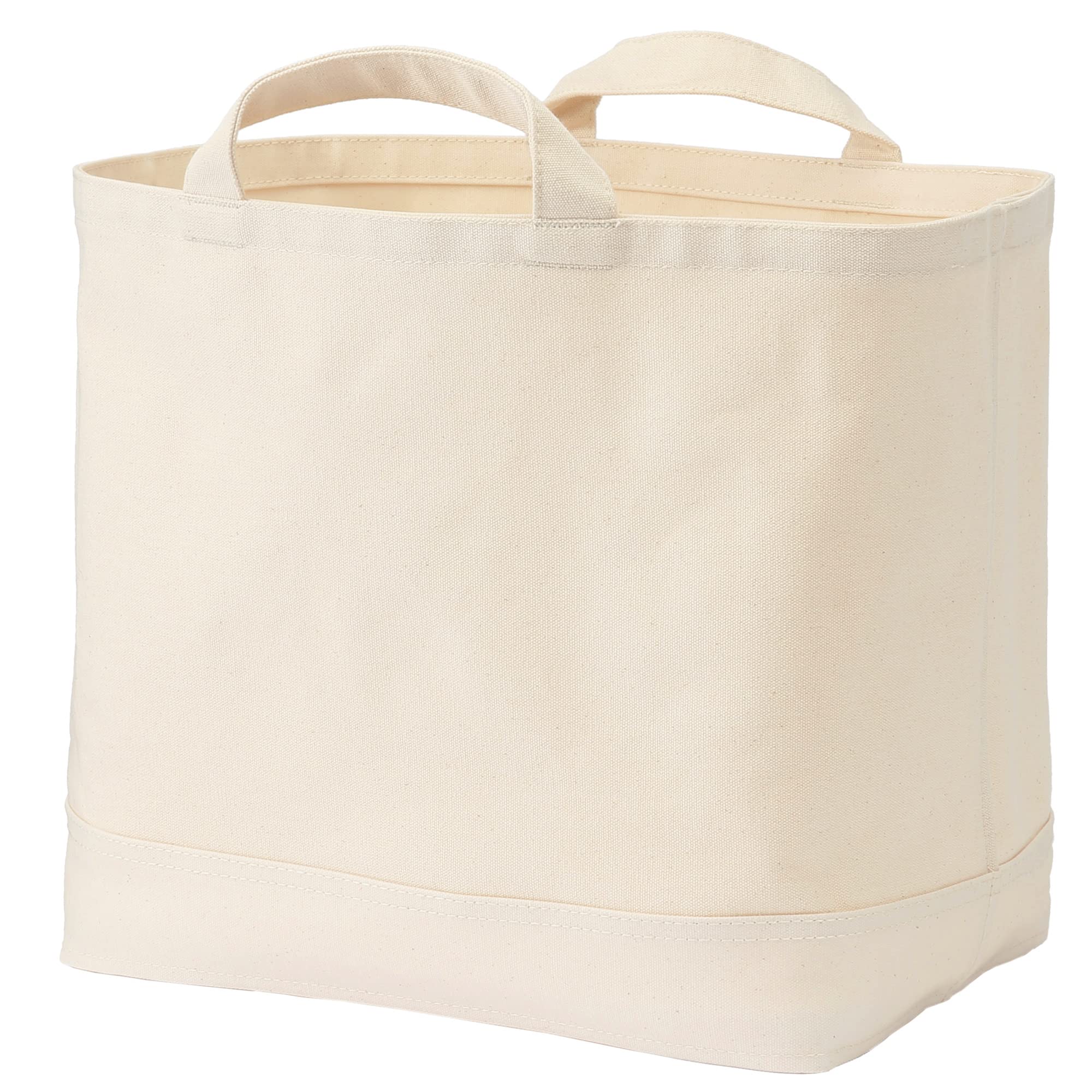 Amazon.co.jp: 無印良品 持ち手付帆布長方形バスケット 深 幅37×奥行26