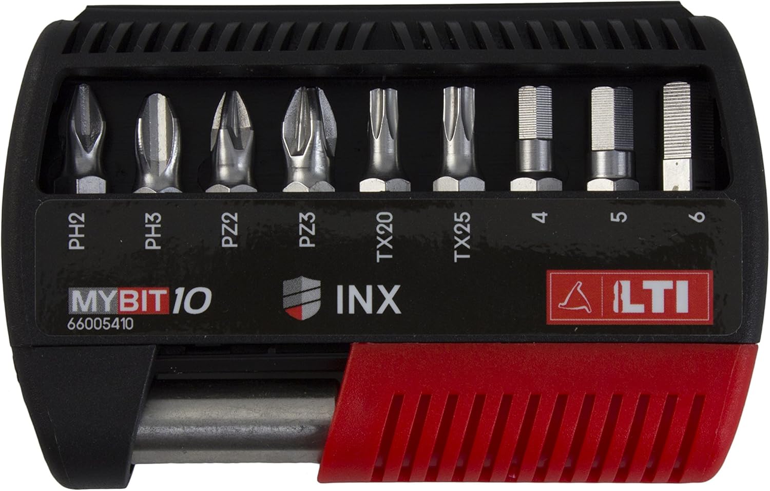 66005410 Inx Bits for Screwdrivers, Set of 10, Steel