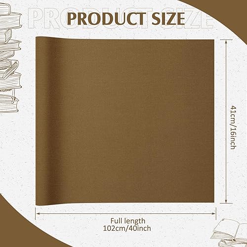 Miniatura 2 de PerKoop Tela de Encuadernación para Libros 40 x 16 Pulgadas Superficie de Tela con Respaldo de Papel Cubierta de Libro de Archivo Europeo Duradero