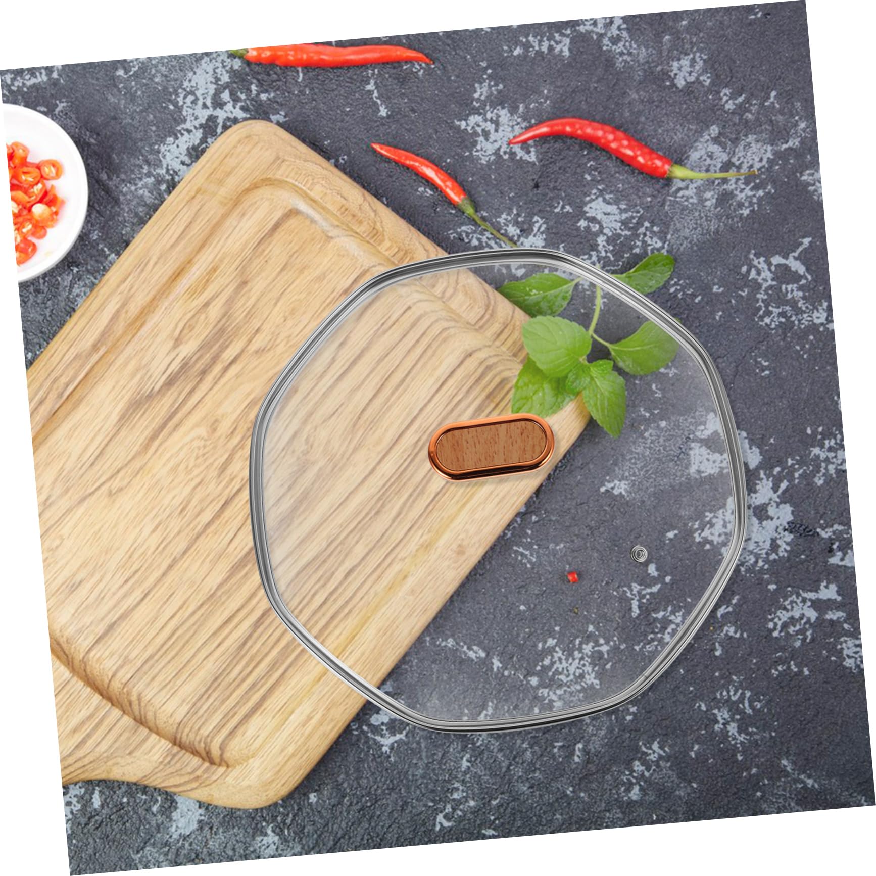 Coperchio in Vetro Temperato 32cm per Padelle Wok e Pentole