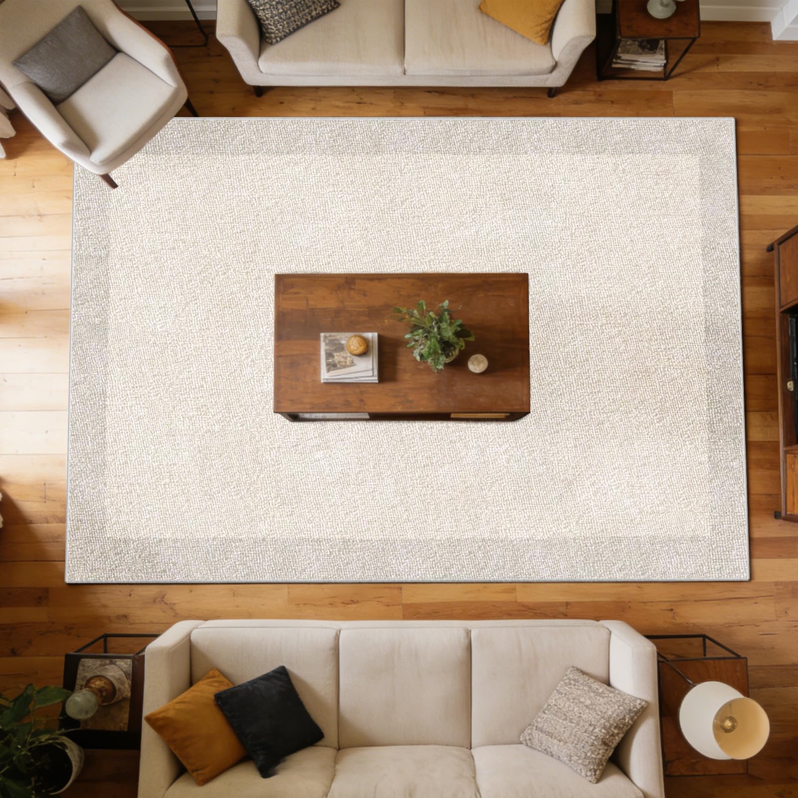 Tapis de chambre à coucher multicolore pour réchauffer l'ambiance de la pièce
