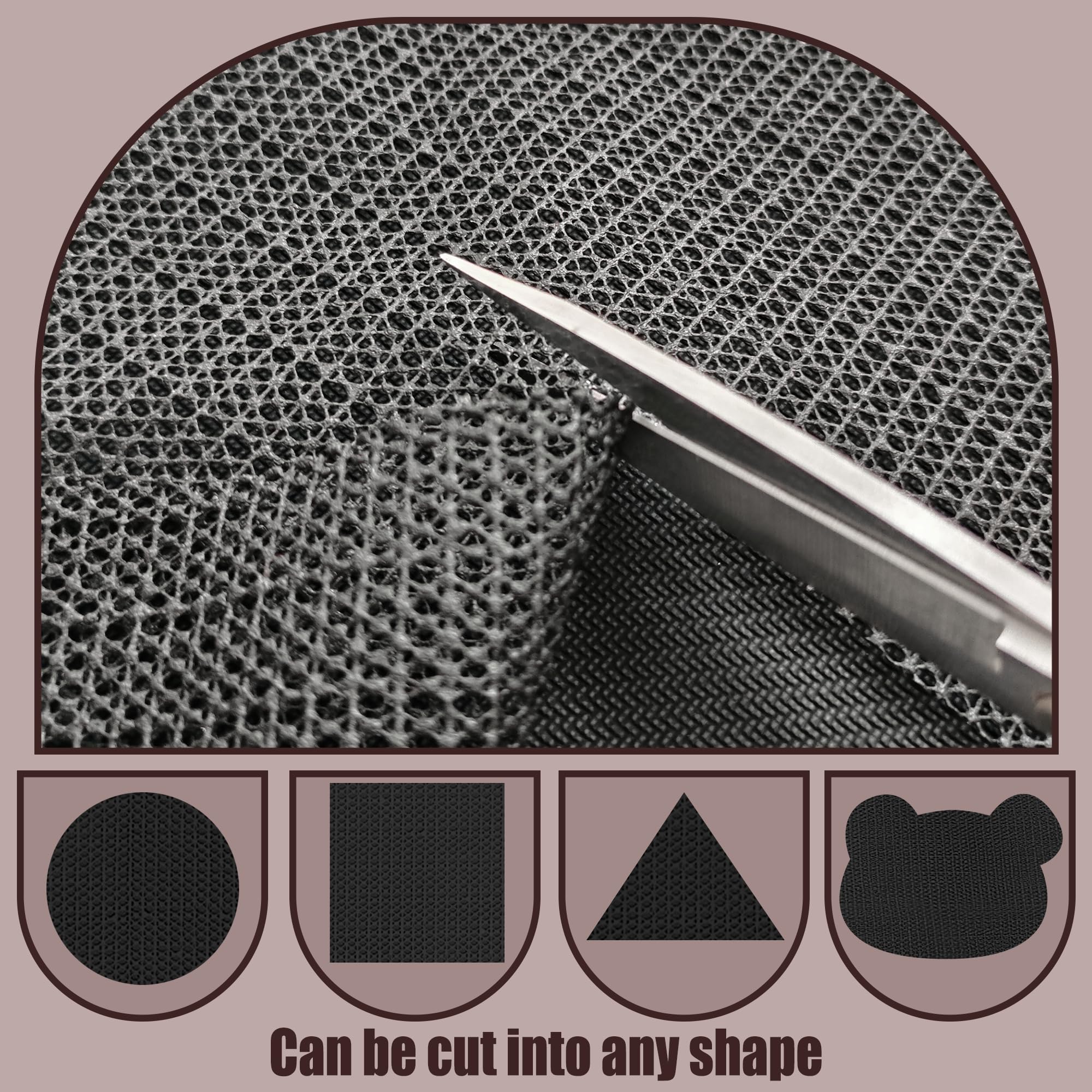 Sottotappeto Antiscivolo 190 x 200 cm Antiscivolo Sottotappeto per Tappet Lavabile per Tappeti, Adatto per Parquet Scendiletto Tampone, Nero