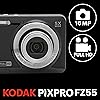KODAK PIXPRO Friendly Zoom FZ55-BK 16MP Digital Camera with 5X Optical Zoom 28mm Wide Angle and 2.7 LCD Screen Black