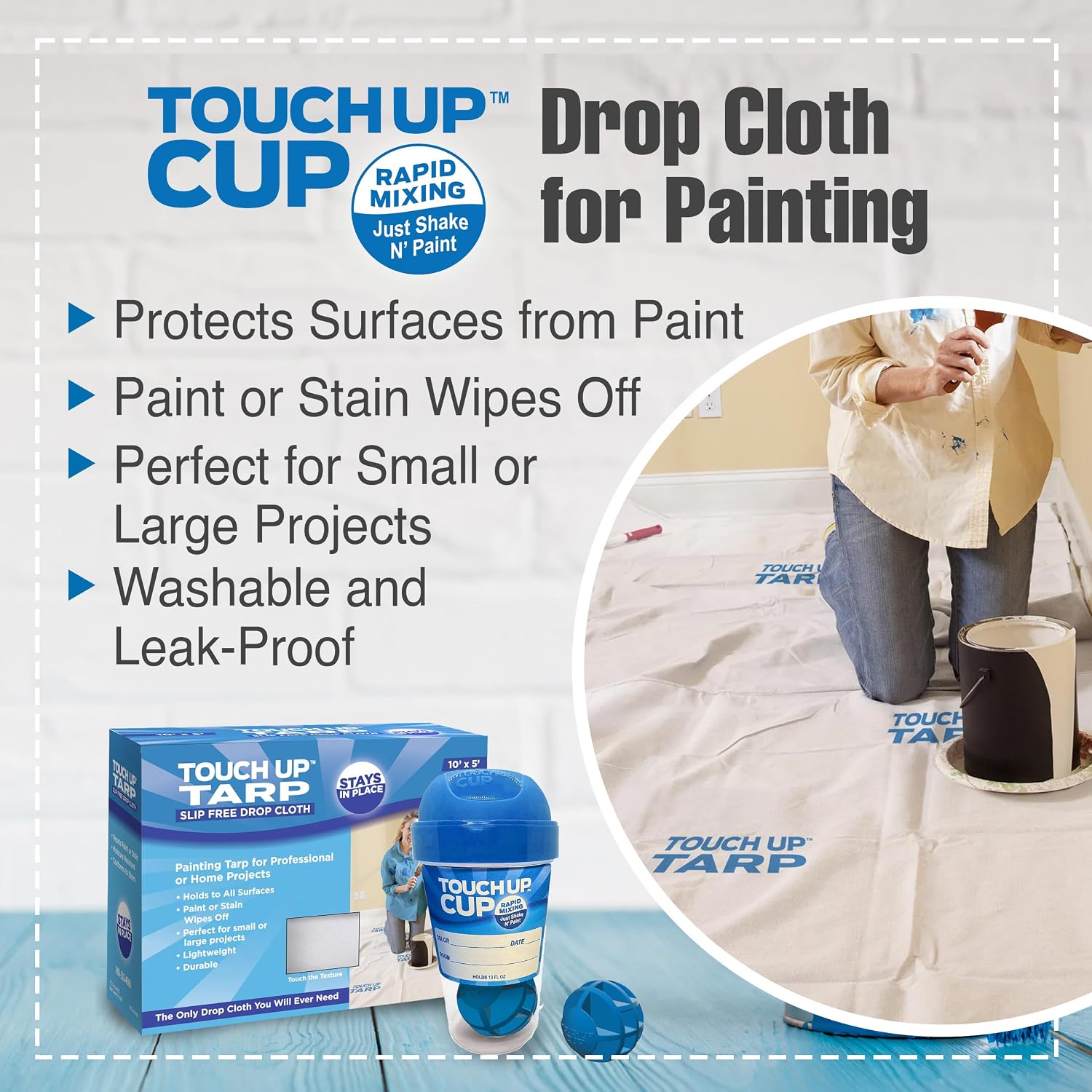 Touch Up Cup タッチアップペイント用ドロップクロス (キャンバス 