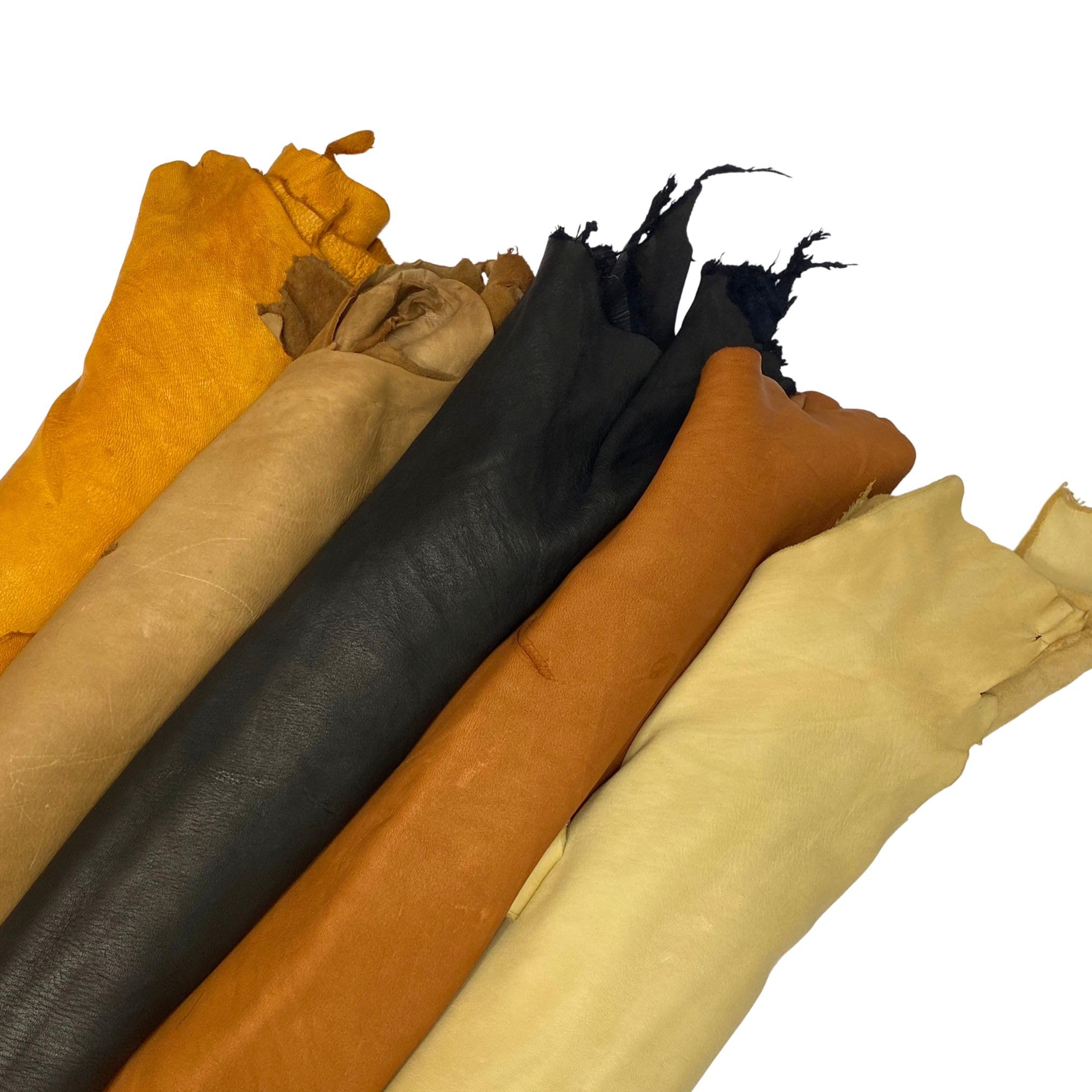 A Grade Deerskin Large Leather Hides - 2-3 oz (10-12 SqFt, Smoke)