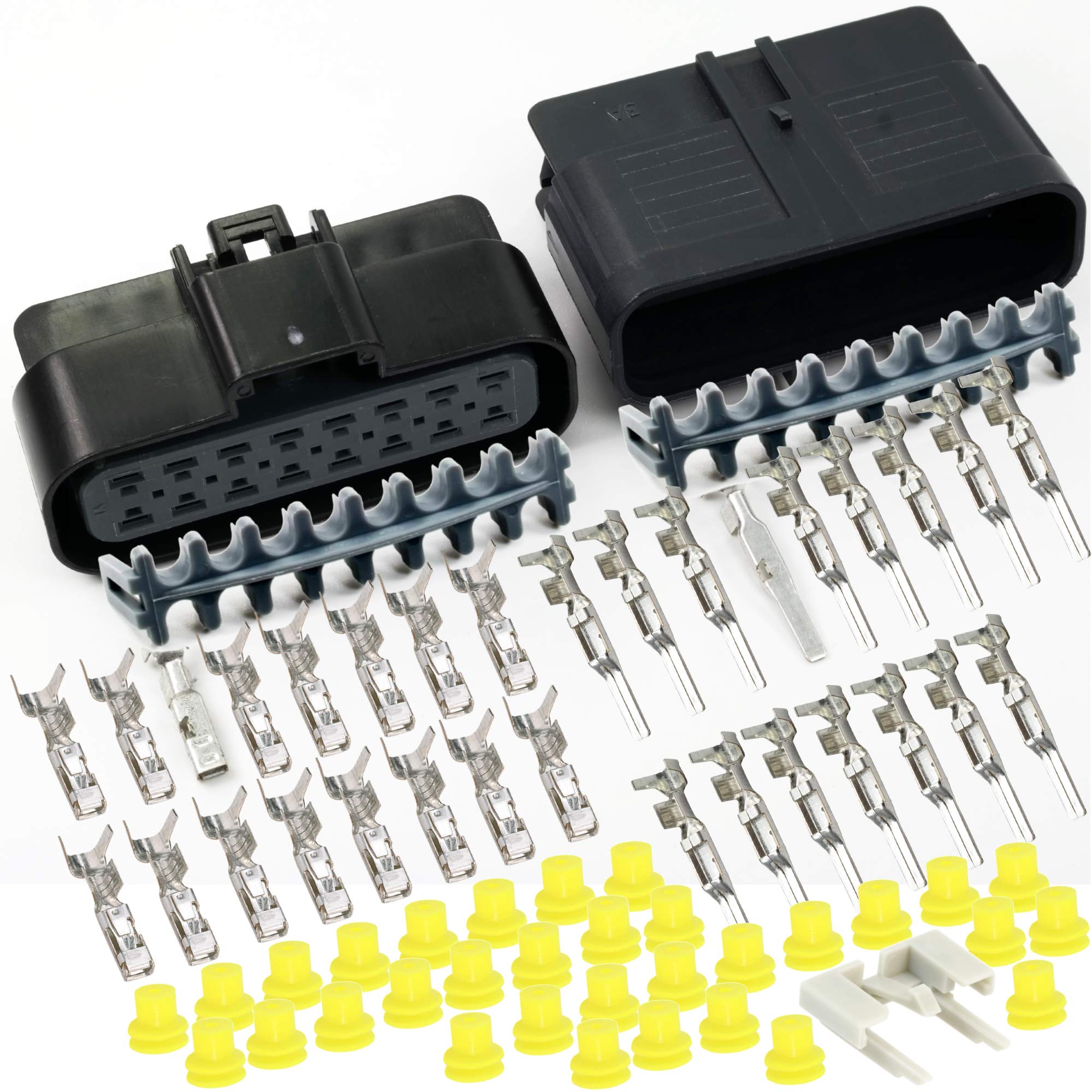 Connecteur Carré Mâle Et Femelle 5 Voies CURT Avec Fils 72 Po (emballé