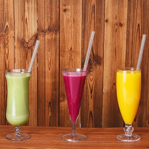 Miniatura 8 de Paquete de 8 popotes de repuesto para vaso Stanley Adventure Travel de 40 onzas, popotes transparentes de plástico reutilizables con cepillo de