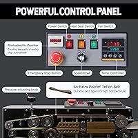 Vista 3 de U.S. Solid Máquina de sellado de sellador de banda de bolsa continua, sellador de banda horizontal automático con control de temperatura digital