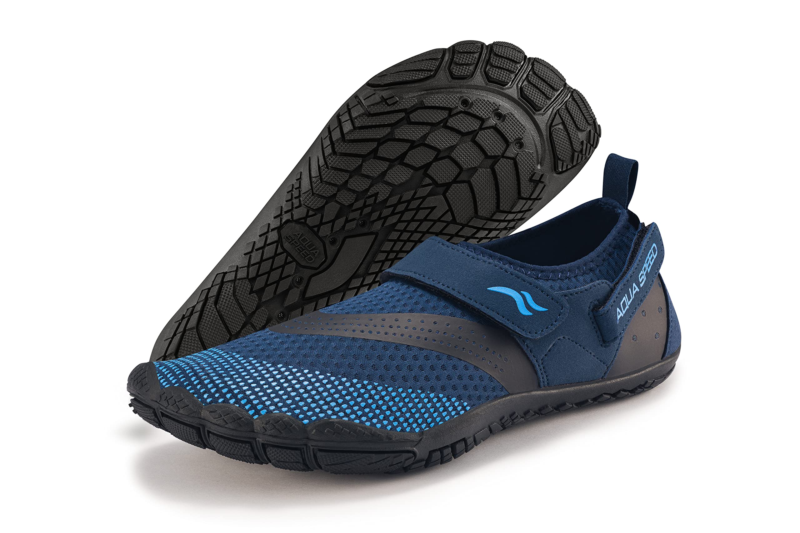 Aqua Speed Scarpe Aqua/scarpe a piedi nudi + sacchetto a rete | suola profilata super flessibile