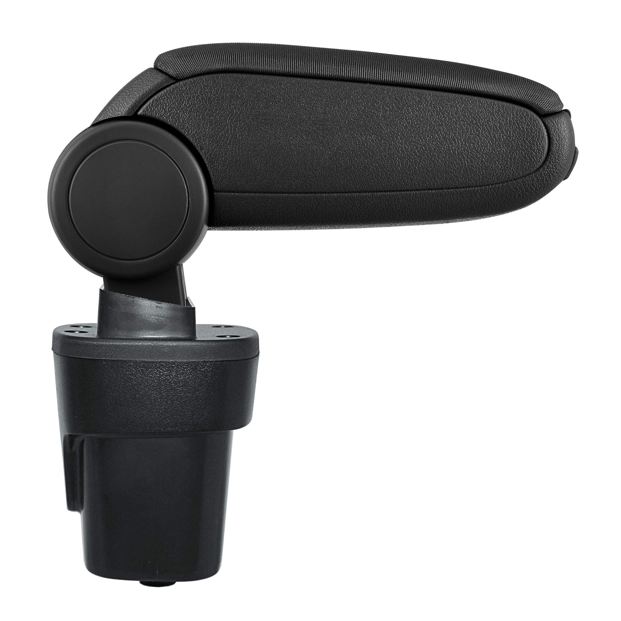 Bracciolo Centrale per Karl | Accessorio per Console di Archiviazione e Poggiabraccio con Scomparto Organizzatore | Pezzo di Ricambio per Interni di Auto | Tessuto Nero