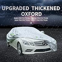 Vista 5 de Vongfong Funda de coche impermeable para todo tipo de clima, resistente al aire libre, cubierta completa, protección contra la lluvia, el sol