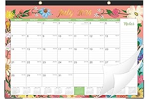 2024-2025 Desk Calendar - 18 Months Large Desk Calendar from Jul. 2024...