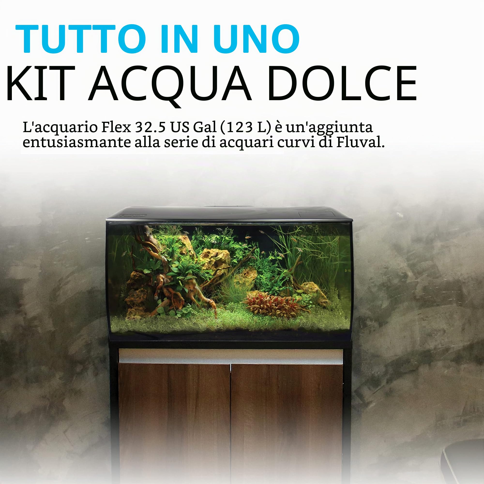 Fluval Flex Acuario 123 L Negro