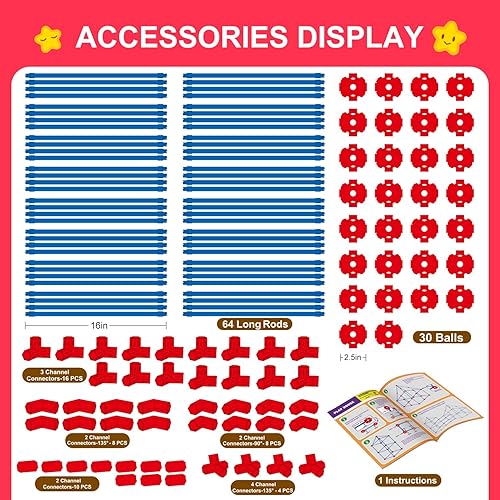 Miniatura 43 de Kit de construcción de fortalezas para niños, juguetes de construcción STEM, regalo educativo para niños y niñas de 3 a 12 años, juego creativo
