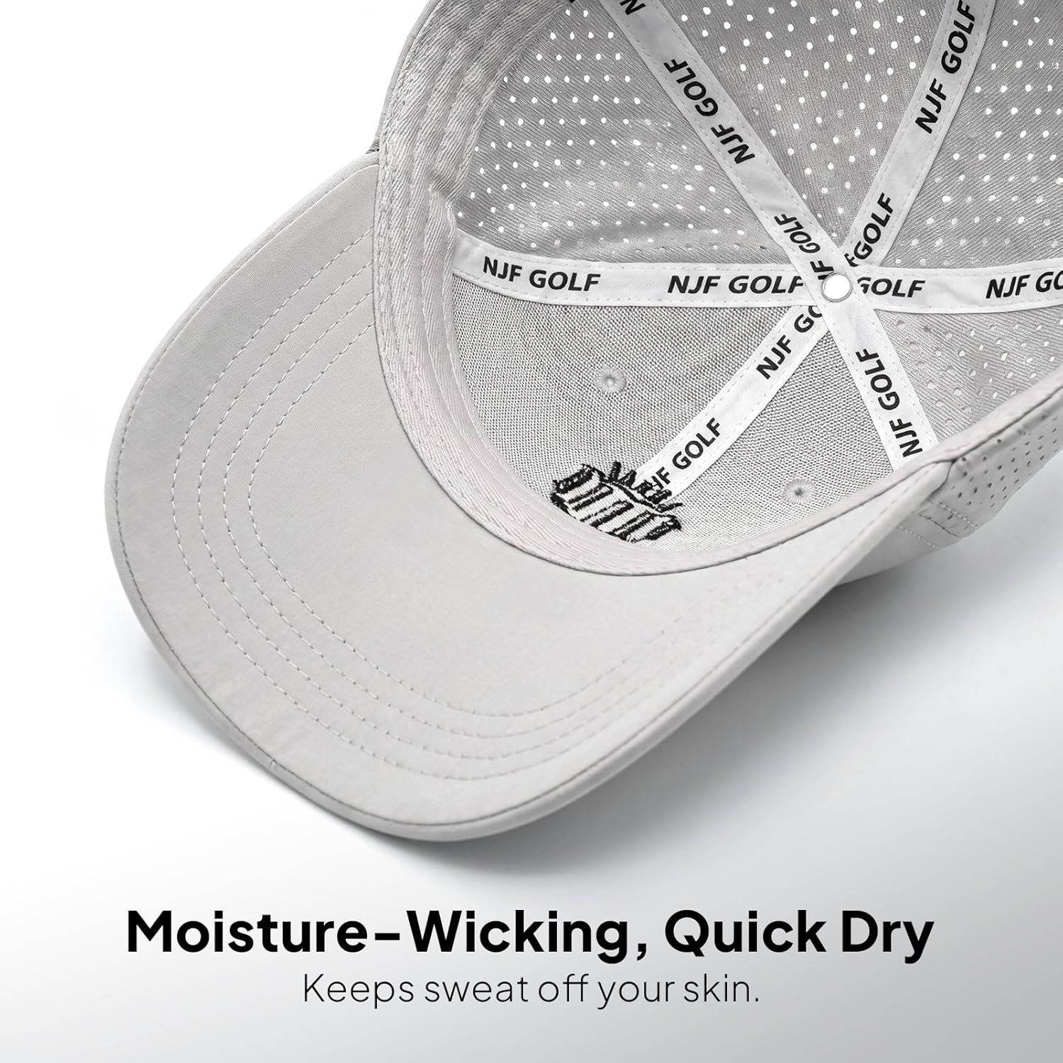 NJF Golf™ Hat Men - Breathable Mens Golf Hats, Adjustable Rope Snapback Cap, Convenient Cap with Tee Holder - Image 5